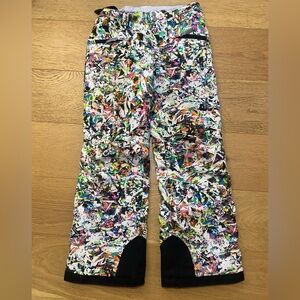 Spyder Multicolor Kids winter Ski snow pants size 12 VGUC